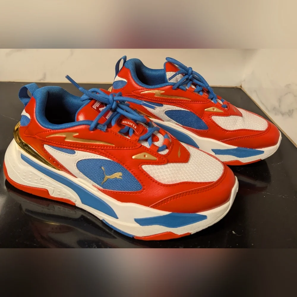 Puma RS-Fast RWB Running Shoes Red/White/Blue Men's 7 Like New MSRP $85
